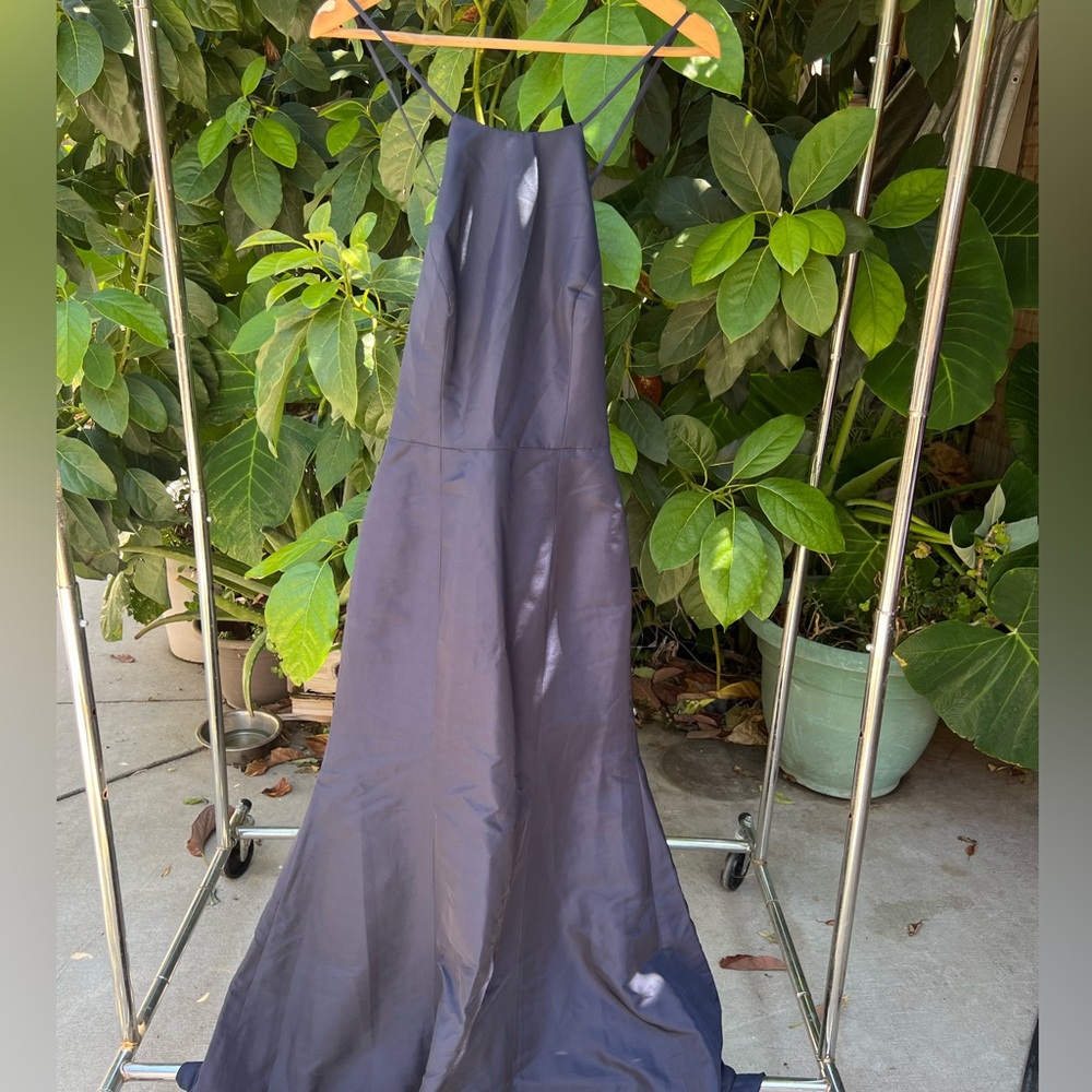 Dessy Collection Navy Blue Wedding Dress